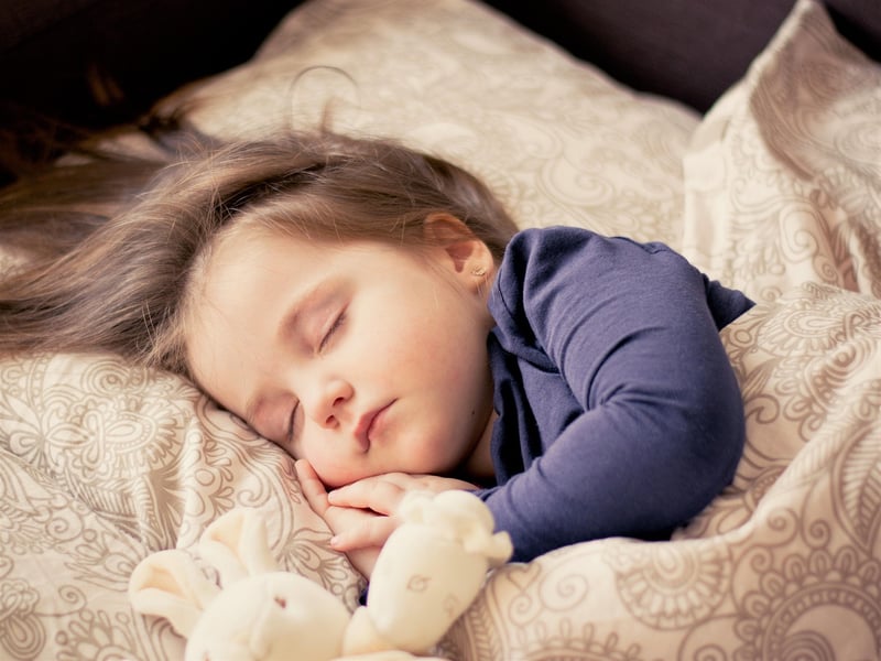 Person sleeping peacefully